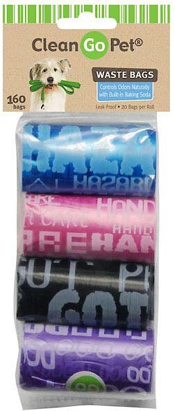 Clean Go Pet Stars & Stripes Dog Waste Bags, 160 count