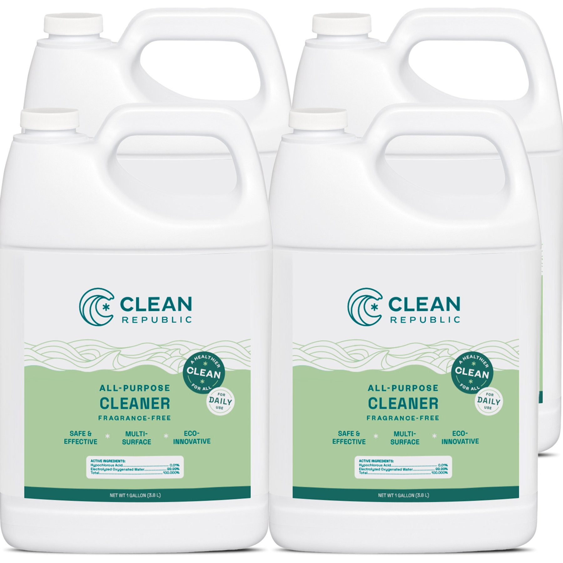 Clean Republic All Purpose Cleaner Spray, 1-gal jug, 4 count