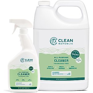 Clean Republic All Purpose Cleaner Spray, 32-oz bottle & 1-gal jug, 2 count