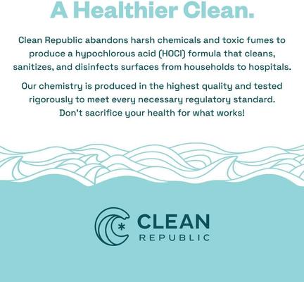 Show full view: Clean Republic Multi-Purpose Disinfectant Spray, 32-oz bottle & 1-gal jug, 2 count slide 2 of 6