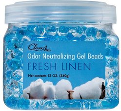 Clear Air Fresh Linen Neutralizing Gel Beads, 12-fl oz jar