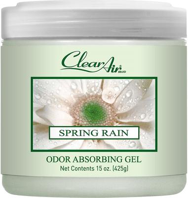 Show full view: Clear Air Odor Spring Rain Absorbing Solid Gel, 15-fl oz jar slide 1 of 1