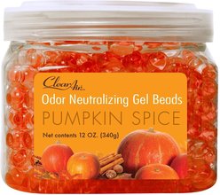 Clear Air Pumpkin Spice Neutralizing Gel Beads, 12-fl oz jar