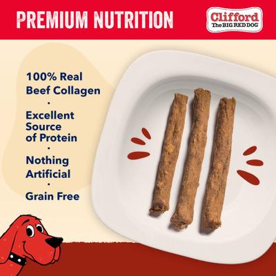 Show full view: Clifford Crunchy Beef Sticks Dog Treats, 6 count slide 4 of 12