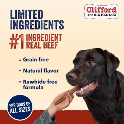 Show full view: Clifford Crunchy Beef Sticks Dog Treats, 6 count slide 7 of 12