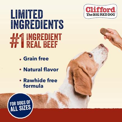 Show full view: Clifford Mini Burgers Dog Treats, 6-oz bag slide 7 of 10
