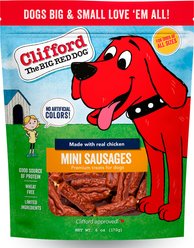 Clifford Mini Sausages Dog Treats, 6-oz bag