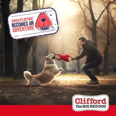 Show full view: Clifford The Big Red Busy Body Rope 16-in Plush Dog Toy, Red slide 7 of 10