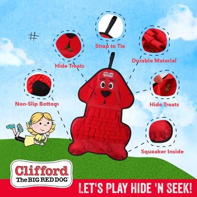 Show full view: Clifford The Big Red Dog Hide n' Seek Snuffle Mat Puzzle Dog Toy slide 3 of 10