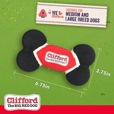 Show full view: Clifford The Big Red Dog Toughie Bone Dog Toy slide 5 of 12