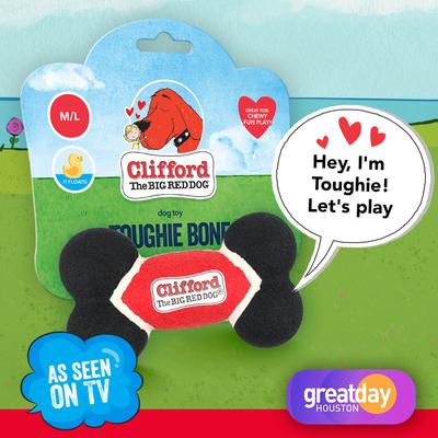 Show full view: Clifford The Big Red Dog Toughie Bone Dog Toy slide 2 of 12