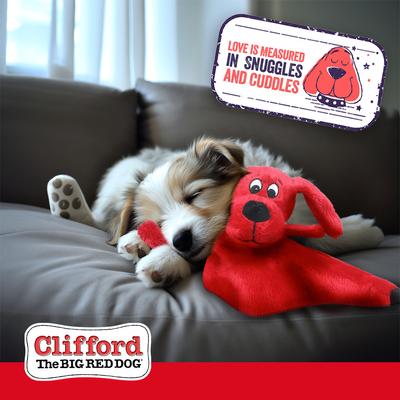 Show full view: Clifford The Big Red Lil' Napper 9.5-in Plush Dog Toy, Red slide 7 of 10