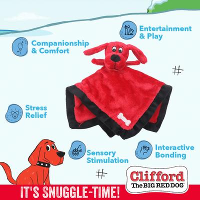 Show full view: Clifford The Big Red Lil' Napper 9.5-in Plush Dog Toy, Red slide 4 of 10