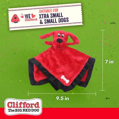 Show full view: Clifford The Big Red Lil' Napper 9.5-in Plush Dog Toy, Red slide 5 of 10