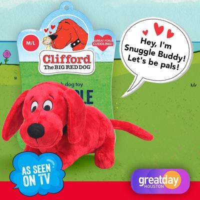 Show full view: Clifford The Big Red Snuggle Buddy Plush Dog Toy, Red, 14-in slide 2 of 10