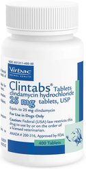 Clintabs (Clindamycin HCl) Tablets for Dogs, 25-mg, 1 tablet slide 1 of 5