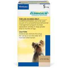Clomicalm (Clomipramine HCl) Tablets for Dogs, 5-mg, 1 tablet