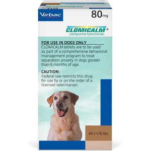 Clomicalm (Clomipramine HCl) Tablets for Dogs, 80-mg, 1 tablet