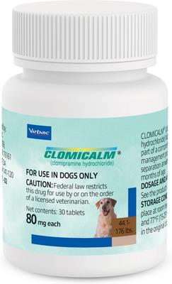 Show full view: Clomicalm (Clomipramine HCl) Tablets for Dogs, 80-mg, 1 tablet slide 3 of 8