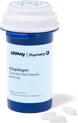 Clopidogrel Compounded Capsule, 18.75 mg, 1 capsule for Veterinary use