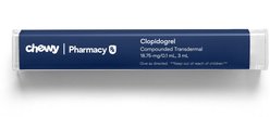 Clopidogrel Compounded Transdermal for Dogs & Cats, 18.75 mg/0.1 mL, 3 mL, 2 Clicks=0.1-mL