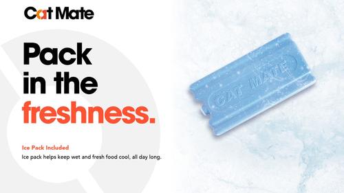 Show full view: Closer Pets Cat Mate C200 Automatic Timed Cat & Dog Feeder + Cat Mate Closer Pets Replacement Ice Pack, 2 count slide 2 of 5