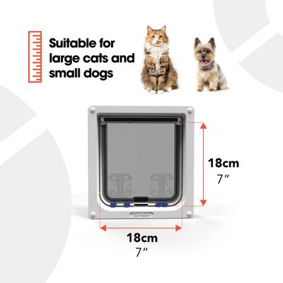 Show full view: Closer Pets Cat Mate Large Cat/Small Dog 4-Way Self Lining Door, White slide 3 of 11