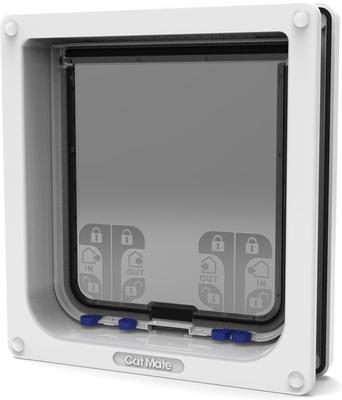 Show full view: Closer Pets Cat Mate Large Cat/Small Dog 4-Way Self Lining Door, White slide 6 of 11