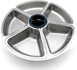 Closer Pets Five-Meal Bowl with Stainless Steel Inserts for C500 Automatic Cat Feeders Cat Bowl, Small