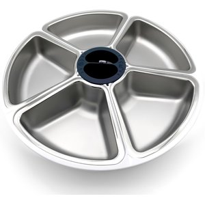 Closer Pets Five-Meal Bowl with Stainless Steel Inserts for C500 Automatic Cat Feeders Cat Bowl, Small