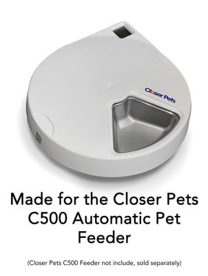 Show full view: Closer Pets Five-Meal Bowl with Stainless Steel Inserts for C500 Automatic Cat Feeders Cat Bowl, Small slide 6 of 7