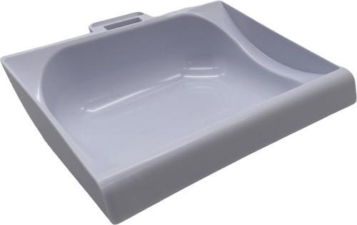 Show full view: Closer Pets MiBowl Dog & Cat Feeder Shallow Feed Bowl Insert, White, 3/4-cup slide 3 of 7