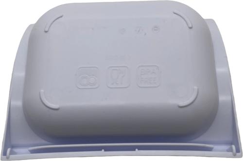 Show full view: Closer Pets MiBowl Dog & Cat Feeder Shallow Feed Bowl Insert, White, 3/4-cup slide 4 of 7