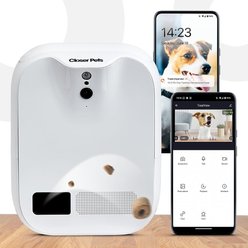 Closer Pets TreatView with Pet Camera Dog & Cat Treat Dispenser, White slide 2 of 9