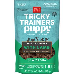Cloud Star Tricky Trainers Lamb Puppy Soft & Chewy Dog Treats, 5-oz bag