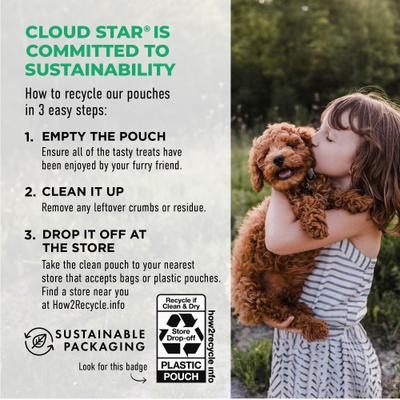 Show full view: Cloud Star Tricky Trainers Lamb Puppy Soft & Chewy Dog Treats, 5-oz bag slide 7 of 9