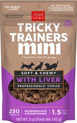 Cloud Star Tricky Trainers Mini with Liver Soft & Chewy Dog Treats, 5-oz bag