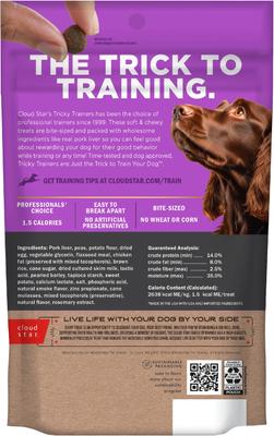 Show full view: Cloud Star Tricky Trainers Mini with Liver Soft & Chewy Dog Treats, 5-oz bag slide 3 of 9