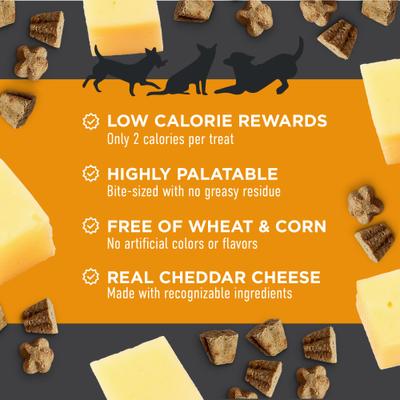 Show full view: Cloud Star Tricky Trainers with Cheddar Crunchy Dog Treats, 8-oz bag slide 4 of 9