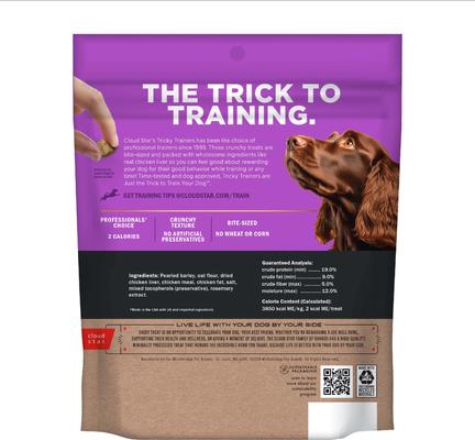 Show full view: Cloud Star Tricky Trainers with Liver Crunchy Dog Treats, 8-oz bag slide 3 of 10