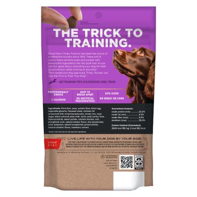 Show full view: Cloud Star Tricky Trainers with Liver Soft & Chewy Dog Treats, 5-oz bag slide 3 of 10