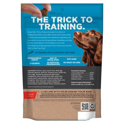 Show full view: Cloud Star Tricky Trainers with Salmon Soft & Chewy Dog Treats, 14-oz bag slide 3 of 10