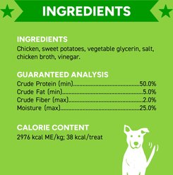 Cloud Star Wag More Bark Less Chicken & Sweet Potato Recipe Grain-Free Jerky Dog Treats, 10-oz bag slide 2 of 8