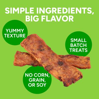 Show full view: Cloud Star Wag More Bark Less Chicken & Sweet Potato Recipe Grain-Free Jerky Dog Treats, 10-oz bag slide 4 of 10