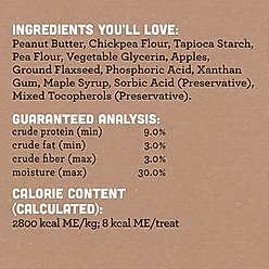 Cloud Star Wag More Bark Less Creamy Peanut Butter Soft Chew Dog Treats, 6-oz bag slide 2 of 7