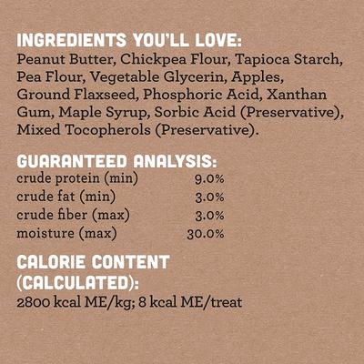 Show full view: Cloud Star Wag More Bark Less Creamy Peanut Butter Soft Chew Dog Treats, 6-oz bag slide 3 of 10