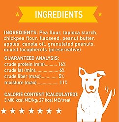 Cloud Star Wag More Bark Less Grain-Free Peanut Butter & Apples Crunchy Dog Treats, 2.5-lb bag slide 2 of 8