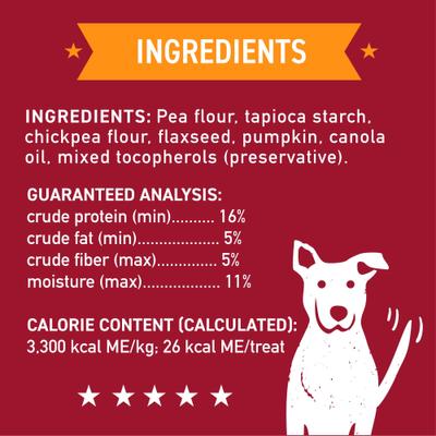 Show full view: Cloud Star Wag More Bark Less Grain-Free Pumpkin Crunchy Dog Treats, 2.5-lb bag slide 3 of 11