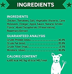 Cloud Star Wag More Bark Less K.C. Style BBQ Chicken Recipe Grain-Free Jerky Dog Treats, 10-oz bag slide 2 of 8