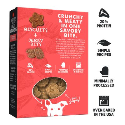 Show full view: Cloud Star Wag More Bark Less Meat Cravers Beef Crunchy Dog Treats, 12-oz box slide 3 of 9